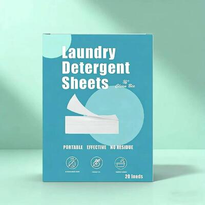 Eco-Friendly Laundry Detergent Sheets with Powerful Stain Fighting and Customizable Fragrance