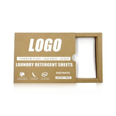 แผ่นทำความสะอาดซักผ้าแบบเข้มข้นจากธรรมชาติ ปราศจากของเหลว เป็นมิตรต่อสิ่งแวดล้อม ไม่มีพลาสติก