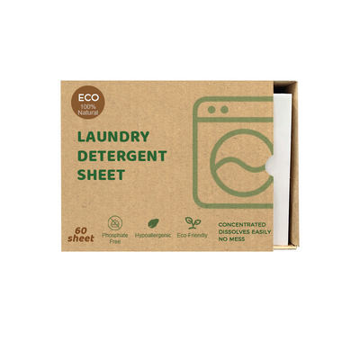 Eco Friendly Travel Portable Laundry Strips Biodegradable Laundry Detergent Sheet