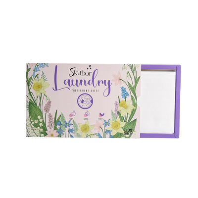 แผ่นผงซักฟอกทำความสะอาดล้ำลึก 8 เท่า เป็นมิตรต่อสิ่งแวดล้อม ขจัดกลิ่น