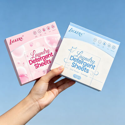 แผ่นน้ำยาซักผ้าเกรดเชิงพาณิชย์แบบไร้ขยะพร้อมสารออกฤทธิ์ 50% สำหรับคราบฝังแน่น